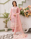 Saphira - Luxury Embroidered Festive Cross Slub Lawn - Vol 12 - D-01