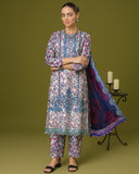Print Shrint - Vol 42 - Premium Printed Emb Lawn - D-02