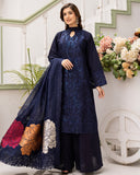 Saphira - Luxury Embroidered Festive Cross Slub Lawn - Vol 12 - D-02
