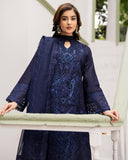 Saphira - Luxury Embroidered Festive Cross Slub Lawn - Vol 12 - D-02