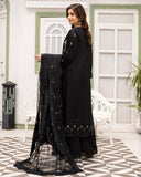 Saphira - Luxury Embroidered Festive Cross Slub Lawn - Vol 12 - D-04
