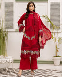 Saphira - Luxury Embroidered Festive Cross Slub Lawn - Vol 12 - D-05