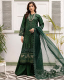 Saphira - Luxury Embroidered Festive Cross Slub Lawn - Vol 12 - D-06